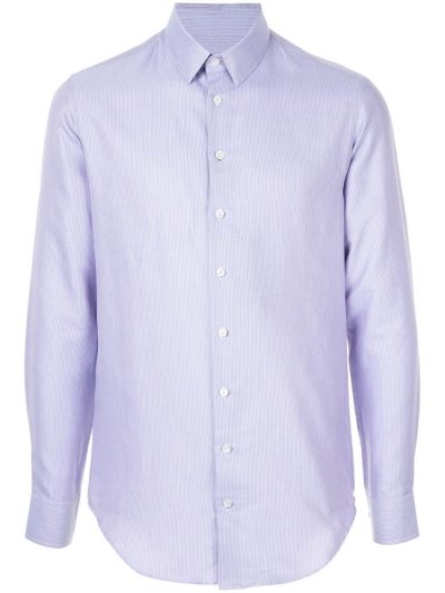 Giorgio Armani Small Pattern Hemd Herren Lila | B0LPW1VQ