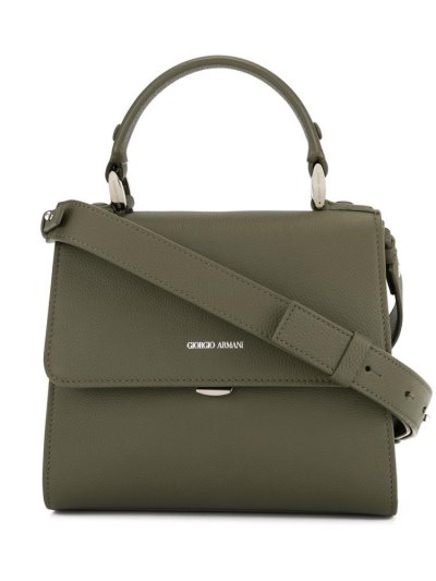 Giorgio Armani Soft Logo Tragetaschen Damen Grün | CYTJTFB7