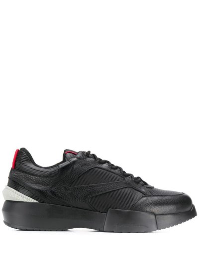 Giorgio Armani Spitze Up Sneakers Herren Schwarz | D5DPR3DM