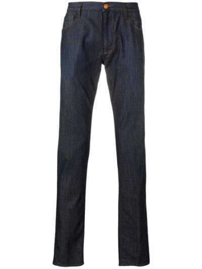 Giorgio Armani Straight Jeans Herren Blau | ARAX2Y9S