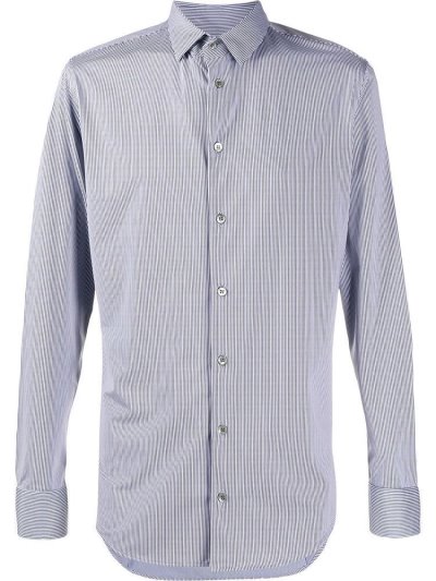Giorgio Armani Striped Slim Fit Hemd Herren Blau Weiß | S55M0KBU