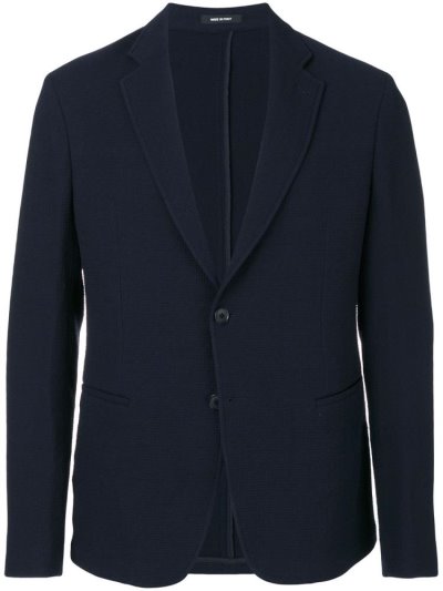 Giorgio Armani Textured Blazer Herren Blau | L2ICRWIX