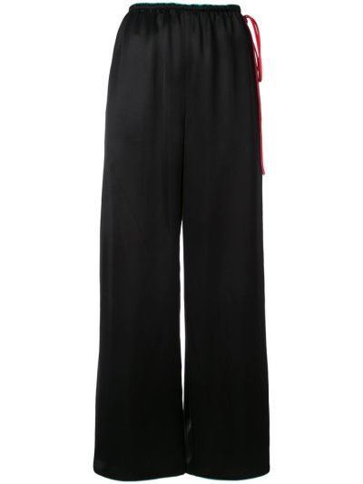 Giorgio Armani Weite Leg Hose Damen Schwarz | OGNBGV9D